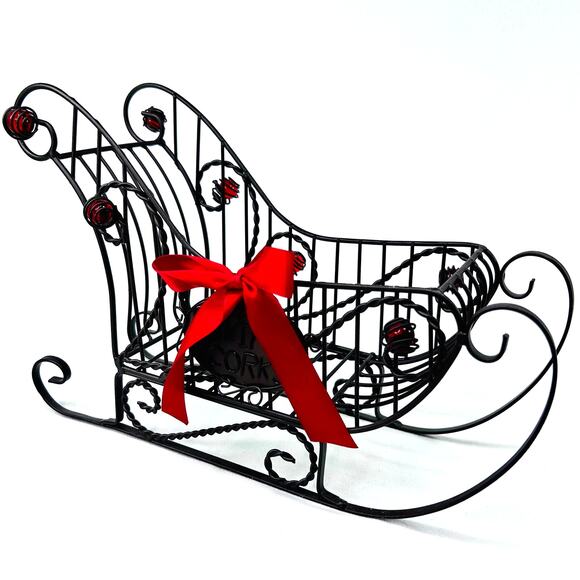 Cork Cage Sleigh Metal Cork and Wine Bottle Holder - Picture 1 of 11